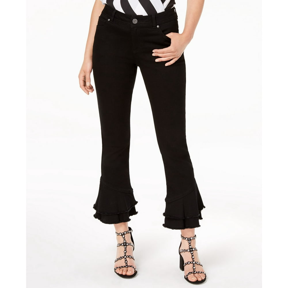 Inc International Concepts RuffleHem Jeans Petite 8 P Walmart