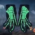 thumbnail image 3 of Halloween Gloves Creative Skeleton Pattern Costume Gloves Costume Prop for Kids, 3 of 5