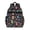 Dinosaur and Planet Black Pattern, variant on Colorful Dinosaurs Leaves Pattern Cute School Backpack Bag for School with Padded Back and Adjustable Shoulder Straps 15.25"x11.5"x5.25"