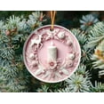 thumbnail image 1 of Xihbxyly En Venta Colgante Acrílico Navideño, Decoración Colgante Redondo con Textura Cóncava., 1 of 1