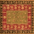 thumbnail image 1 of Ahgly Company Indoor Square Animal Orange Traditional Area Rugs, 5' Square, 1 of 4