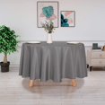 thumbnail image 3 of LAICAIW Round Tablecloth-90 Inch-Water Resistant Spill Proof Washable Polyester Table Cloth Decorative Fabric Table Cover for Dining Table, Buffet Parties and Camping, Light Grey, 3 of 7