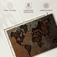 thumbnail image 6 of Elephant Stock Steampunk World Map Wall Art - Horizontal Canvas Wall Art - Living Room Wall Decor - Map Canvas - Brown And Blue Decor - 24" x 16", 6 of 8