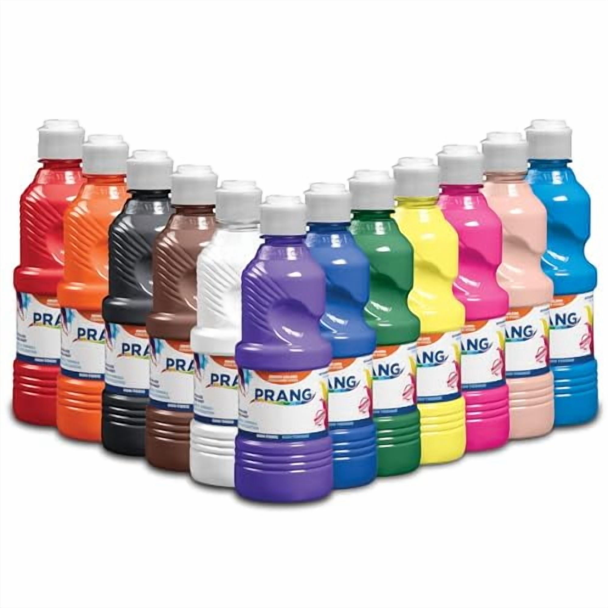Prang Ready-to-Use Tempera Paint, 12 Assorted Colors, 16 oz, 12/Pack