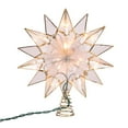 thumbnail image 4 of Kurt Adler 10-Light Capiz Double Tip Star With Center Gem Treetop, 4 of 5