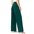 thumbnail image 3 of Roaman's Women's Plus Size 24/7 Wide Leg Jean, 3 of 4