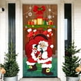 thumbnail image 3 of DcGZvy Christmas Front Door Cover 35.43*72.83in Christmas Door Decorations Hanging Decora For Use Party Office Door Xmas Decorations Clearance, 3 of 5