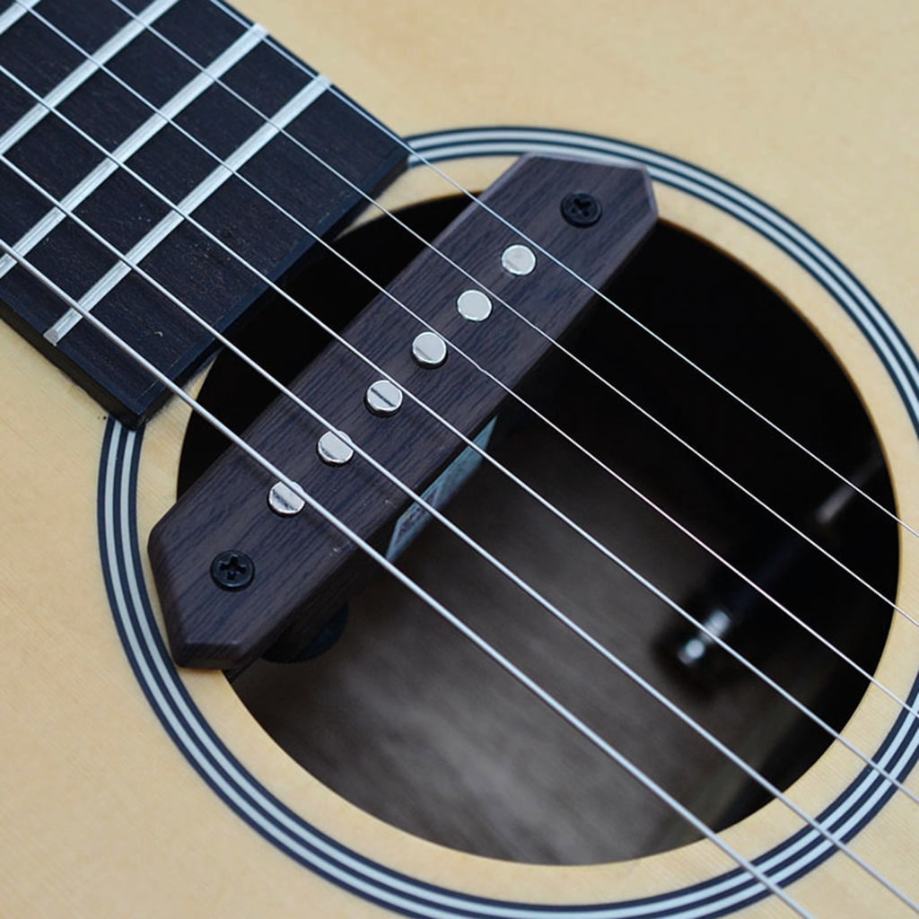 Zeiwohndc Acoustic Guitar Pickup Humbucker Sound Hole Magnetic Pickup Transducer