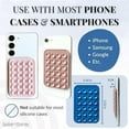 thumbnail image 2 of shiyou-Removable and Reusable Adhesive, Silicone Suction Phone Case Mount, iPhone and Android Phone Accessory, Hands-Free Mirror Phone Holder, TikTok Videos, Sticky Grip, Patent Pending (Blue Raspber, 2 of 4