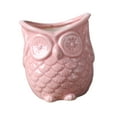 thumbnail image 4 of Maceta para plantas de interior, forma de búho, lindo estilo japonés, contenedor para decoración de interiores, oficina, hogar, balcón , No escuches rosa, 4 of 8