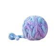 thumbnail image 5 of Soumake Cats Ball Toy Bite-resistant Scratch-Proof Tear Resistant Non-shedding Anti-break Relieve Boredom Built-in Bell Fleece Knitting Yarn Ball Toy Pet Supply, 5 of 8