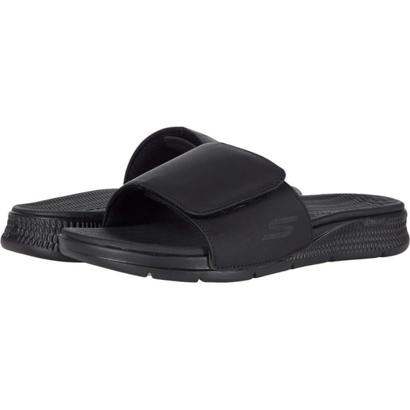 Sandalias Slide Skechers Go Consistent para hombre, negras, talla 11