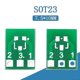 thumbnail image 3 of SOT23 SOT23-3 Turn SIP3 Double-Side SMD Turn DIP SIP3 Adapter Converter Plate SOT SIP IC Socket PCB, 3 of 5