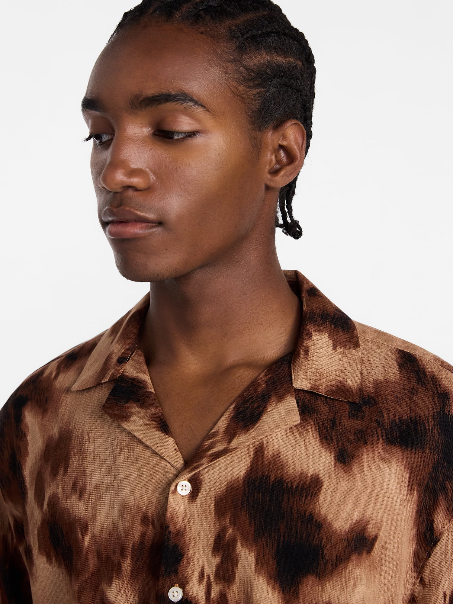 No Boundaries Textured Shirt with Short Sleeves, Men's XS-5XB