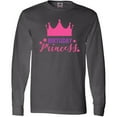 thumbnail image 3 of Inktastic Birthday Princess, Crown, Stars - Pink Purple Long Sleeve T-Shirt, 3 of 5
