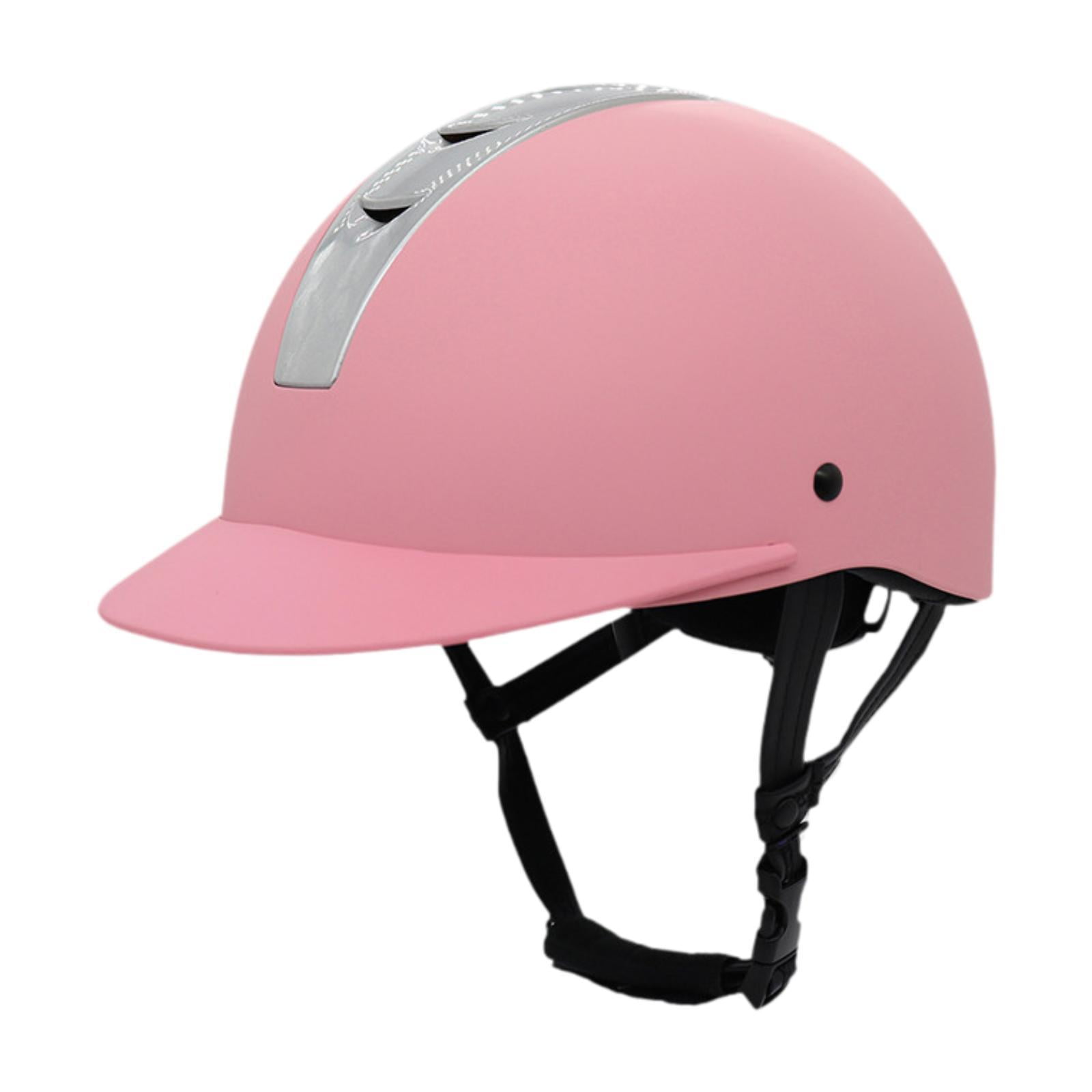 SunniMix Equestrian Helmet Cycling Helmet Equestrian Supplies Fashion Horse Equipment M Pink