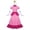 Peach, variant on HTQWLP Super Brothers Galaxy Movie Fairy Tale Princess Dress, Halloween Party Princess Dress up Costumes with Accessories, Toddler Princess Cosplay Outfits for Girls, Ages 3-12 Years, Green/110