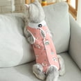 thumbnail image 2 of Xingjin Kitten Skin Recovery Clothes Suit Cat Post Surgery, E Collar Alternative Abdominal Anti Licking Pajama Sets for Cats and Dogs Comfort Wear Style,Pink,M, 2 of 8