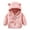 Z1 Pink, variant on TAIAOJING Toddler Cute Jacket Baby Girls Boys Bear Ears Hooded Outerwear Zipper Warm Winter Coat Warm Outwear 0-6 Months