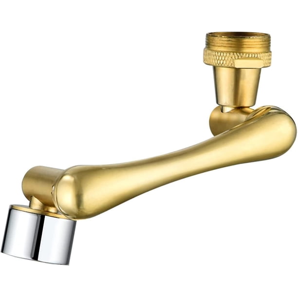 1080° Swivel Bathroom Sink Faucet - Gun Grey, Single Handle With Pull-Out Spray & Drain Stopper