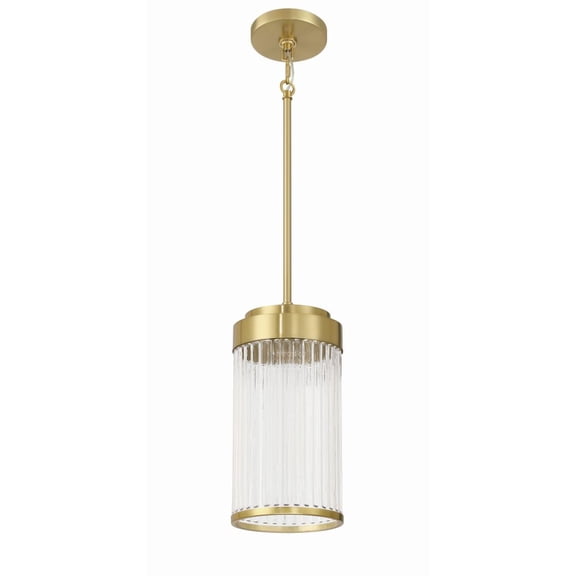 60192-SB Craftmade Lighting Whittley - 1 Light Pendant-12 Inch Tall and 6 Inch Wide