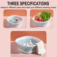 thumbnail image 5 of KQJQS Outdoor Collapsible Bucket, Portable Collapsible Wash Basin, Dish Pans for Washing Dishes in Sink, Collapsible Bowl for Kitchen Camping Sink Travel Picnic 15In, 5 of 5