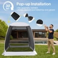 thumbnail image 4 of Carpa de Malla Alvantor Pop Up 1,8x1,8 m Resistente a UV Gris, 4 of 8