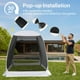 thumbnail image 4 of Carpa de Malla Alvantor Pop Up 1,8x1,8 m Resistente a UV Gris, 4 of 8