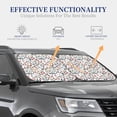 thumbnail image 4 of Xecao Christmas Elements for Foldable Car Sun Shades (2-Pack) offer sun protection with an easy-fold design for convenient windshield shading., 4 of 7