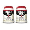 2-PACK Muscle Milk 32 Grams Genuine Protein Powder Everyday Performance, Soy and Gluten-free, 61.8 oz. 3.86 Lbs (30.9 oz. each), Chocolate or Vanilla