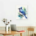 thumbnail image 2 of JEUXUS Perched Blue Jay Wall Art by Eric Sweet | Bird Decor, Blue Bird Art, Bird Watercolor | Art Print of Blue Jay Bird, 2 of 4