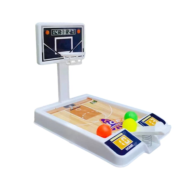 Sidaley Juego interactivo de tiro de aro de baloncesto, juego en cualquier lugar, juego de tiro de aro de baloncesto, juguete Electrónica Blanco