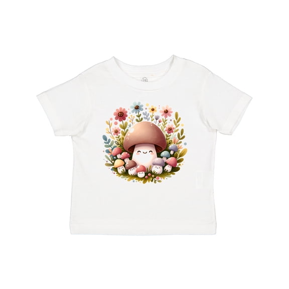 Inktastic Cottagecore Cute Mushrooms Girls Toddler T-Shirt
