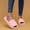 Pink, variant on uublik Open Toe Fuzzy Slippers for Women Open Toe Memory Foam House Shoes Indoor Outdoor Non Slip House Slides, Black
