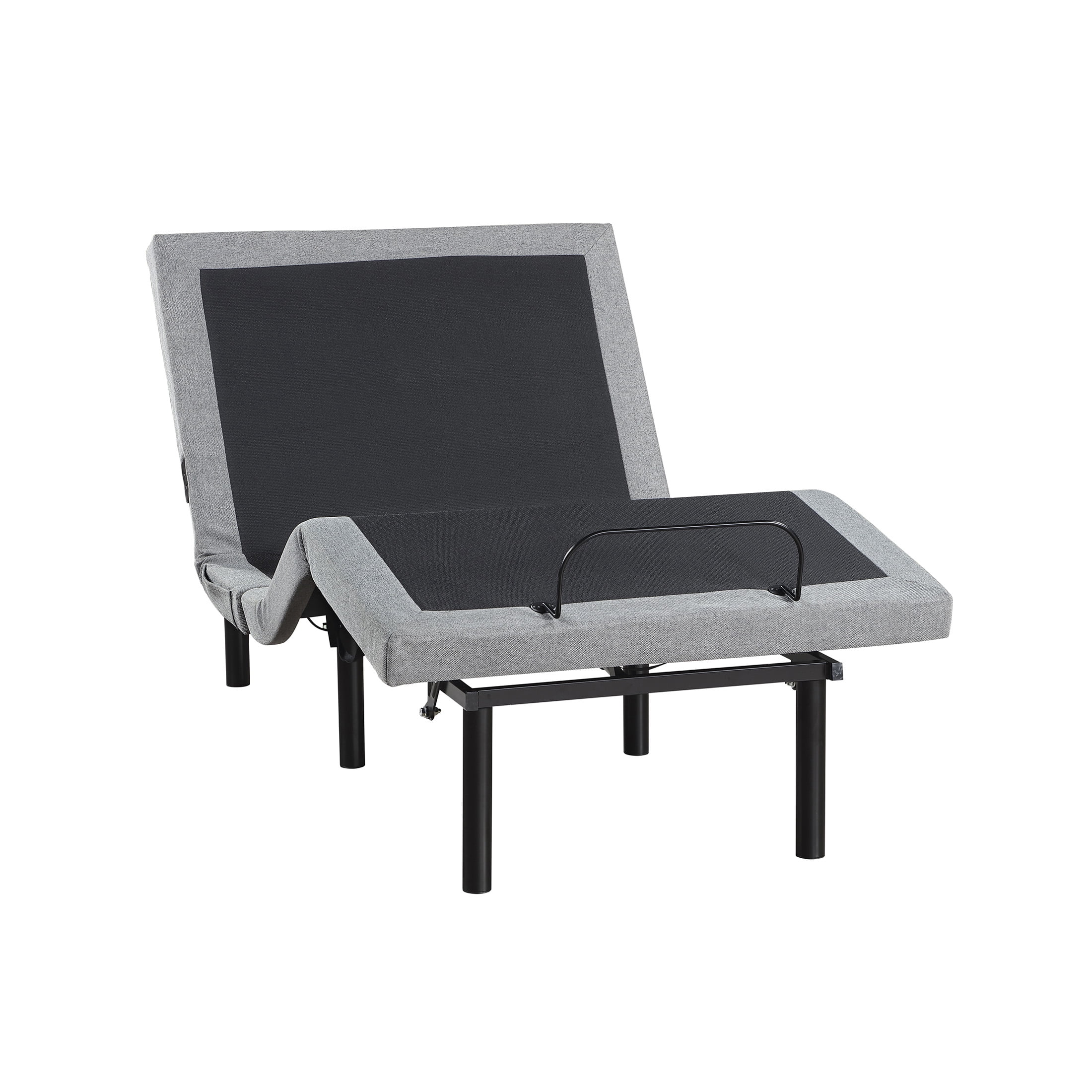 OakvillePark Elan 14" Power Head and Foot Adjustable Bed Frame with Massage, Zero Gravity, Charging Ports, LED Lighting, Twin XL, Gray