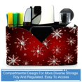 thumbnail image 4 of Snowflake 4 Compartment Square Pen Case with Removable Dividers - Pencil Organizer, Pen Case, Pen Organizer, 4 of 6