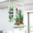 thumbnail image 5 of JOOCAR Hello Spring Green Plant Cactus Polyester Drying Kitchen Towels 16"x27.5" Set of 2, 5 of 5