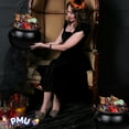 thumbnail image 3 of PMU Large Halloween Cauldron 10 Inch, Witch Plastic Cauldron Candy bowl Black, For Halloween Decor Pkg/12, 3 of 6