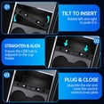 thumbnail image 2 of Hub USB DGXWLLW Juniper para Tesla Model Y y Modelo 3 Highland, Negro, 99W Cargador Rápido con Cable, 2 of 6