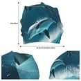 thumbnail image 4 of Logiee Ice Blue Ocean Cute Dolphin A Print Unisex Knit Beanie for Men Women Winter Hat,Beanies Skull Caps, 4 of 7