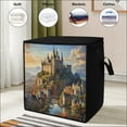 thumbnail image 2 of Folding Large Storage Bag Vintage Castle torage Box Dustproof Waterproof Durable Storage Container Storage Bag, 2 of 5