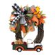 thumbnail image 1 of Corona de otoño e invierno de Acción de Gracias con decoración de otoño y letrero de bienvenida color naranja yuxing, 1 of 5