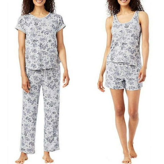 Lucky Brand Ladies' 4-Piece Pajama Set. Size: MEDIUM.