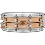 Pearl Music City Custom Solid Shell Snare Ash with Ebony Inlay 14 x 5 in.