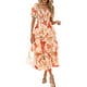thumbnail image 1 of Vestido casual BTFBM para mujer con cuello cuadrado y manga abullonada, 1 of 9