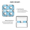 thumbnail image 4 of Goofa Golf Balls 1 Tissue Box Cover PVC Leather Tissue Holder Square Facial Tissue Case Facial Paper Organizer Dispenser for Bathroom, Vanity Countertop, 4 of 8