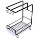 thumbnail image 4 of Black Kitchen Draining Rack with Water Tray for Sponge and Dishcloth Holder Made of Carbon Steel and PP, 4 of 4