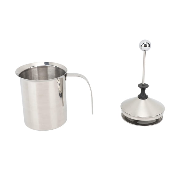BOKYAN 800 ml 304 Stainless Steel Manual Milk Frother – Handheld, Dishwasher‑Safe, Multi‑Use Coffee & Chocolate Foamer
