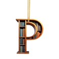 thumbnail image 1 of 2D Acrylic Christmas Cute Double Print Pendant for Bookshelf English Letter Modeling Decorative Hangs, 1 of 8