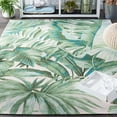 thumbnail image 3 of SAFAVIEH Barbados Igor Botanical Indoor/Outdoor Area Rug, Green/Teal, 4' x 6', 3 of 9
